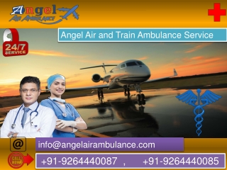 Get Angel Air and Train Ambulance Service in Jabalpur at low-cost