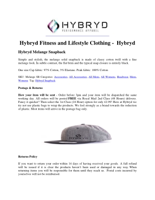 Hybryd Fitness and Lifestyle Clothing - Hybryd-converted