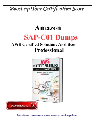 Amazon AWS SAP-C01 Real Exam Dumps - Amazonawsdumps.com