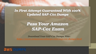 Amazon AWS SAP-C01 Dumps - 100% Money Back Assurance | Amazonawsdumps.com