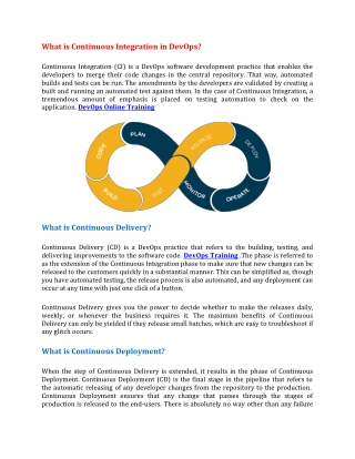 What is Continuous Integration in DevOps