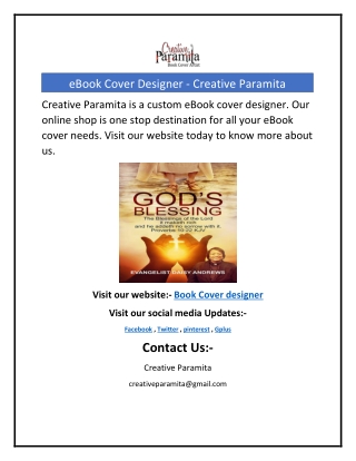 eBook Cover Designer - Creative Paramita