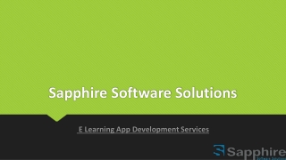 E Learning App Development Services