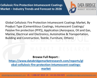 Global Cellulosic Fire Protection Intumescent Coatings Market – Industry Trends and Forecast to 2028