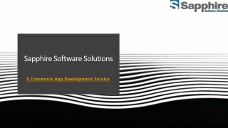 E Commerce App Development Service