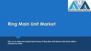 Ring main unit Market Status; the Best Is Yet to Come