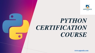 Python Certification Course