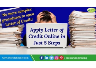 Apply Letter of Credit Online | Letter of Credit from Bank | Payment Term