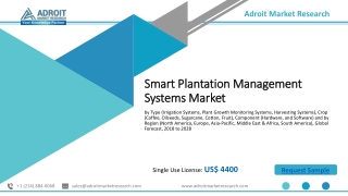 Smart Plantation Management Systems Market 2020: Trend, Types, Demand, Applicati