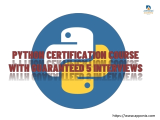 Python Certification Course