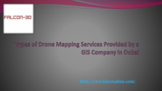 Types of Drone Mapping Services Provided by a GIS Company in Dubai