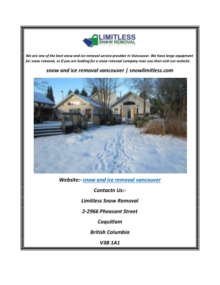 snow and ice removal vancouver snowlimitless.com