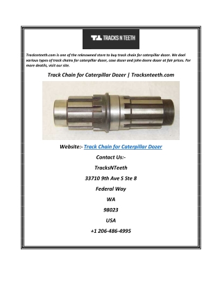 Track Chain for Caterpillar Dozer  Tracksnteeth.com