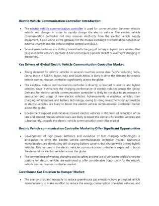 Electric Vehicle Communication Controller Market