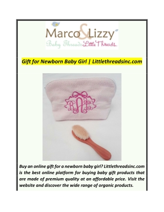 Gift for Newborn Baby Girl  Littlethreadsinc