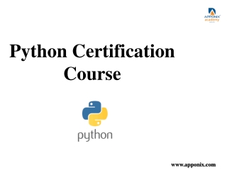Python Certification Course