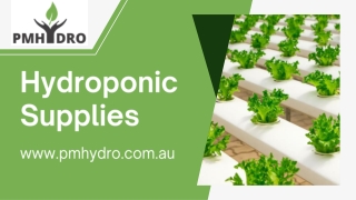 Hydroponic Supplies in Australia - PMHydro