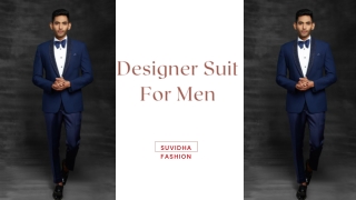 Designer suit for men