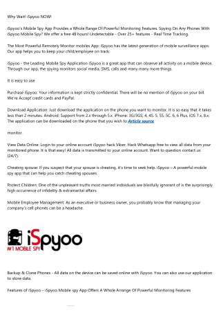 iSpyoo The Leading Spy App Trial Free