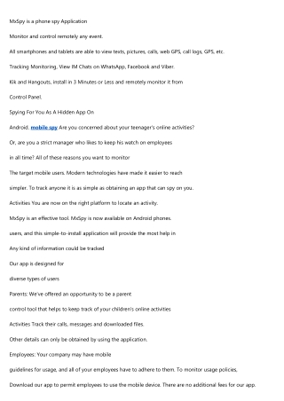 MxSpy Is A Trial Free Mobile Monitoring App