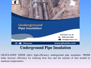 Underground Pipe Insulation