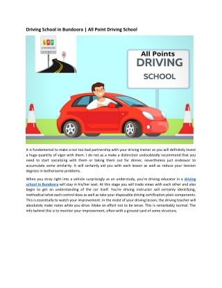 Driving School in Bundoora