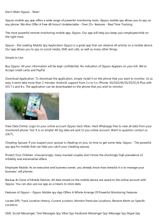 iSpyoo Mobile Monitoring App Online Of The Year