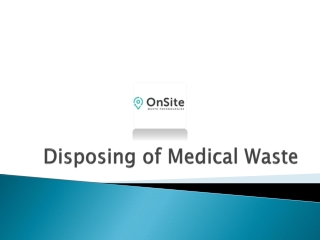 Disposing of Medical Waste