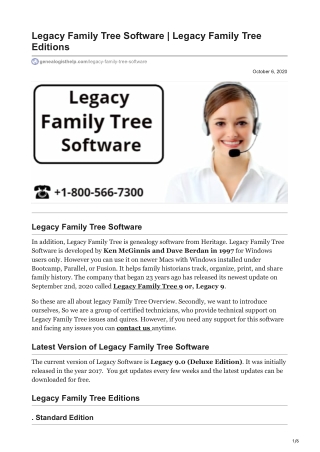 Legacy Family Tree Software | Legacy Family Tree Editions