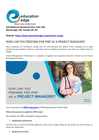 HOW CAN YOU PREPARE FOR PMP AS A PROJECT MANAGER