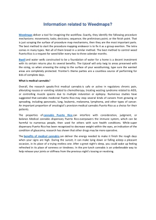 Information related to Weedmaps