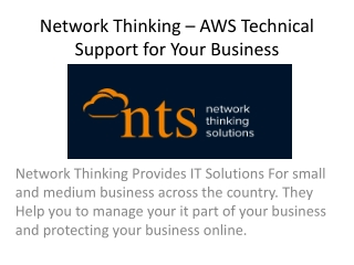 Network Thinking – AWS Support Services for Your Business