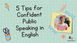 5 Tips for Confident Public Speaking in English