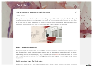 Tips to Make Your New House Feel Like Home