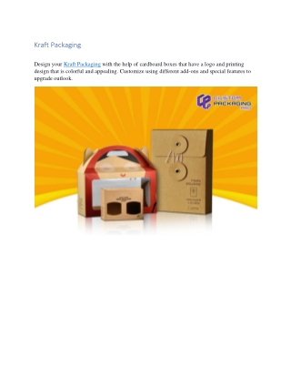 Kraft Packaging