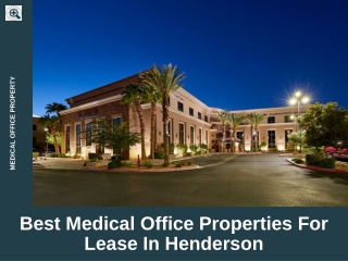 Best Medical Office Properties For Lease In Henderson