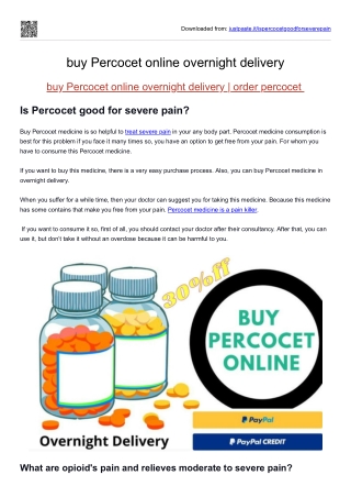 buy Percocet online overnight delivery  order percocet