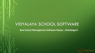 Best School Management Software Raipur , Chhattisgarh