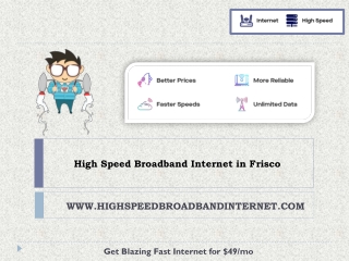 High Speed Broadband Internet in Frisco