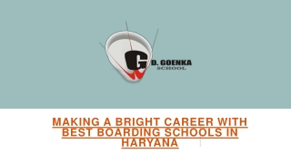 Making a Bright Career with Best Boarding Schools In Haryana