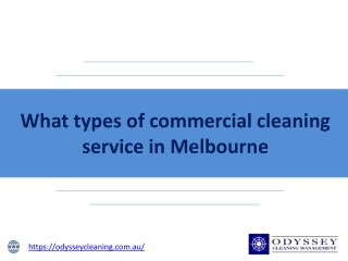 What types of commercial cleaning service in Melbourne