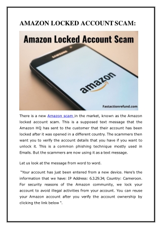 Amazon Locked Account Scam: How to Avoid Them