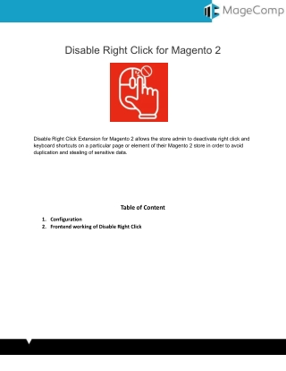 Magento 2 Disable Right Click