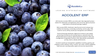 food and beverage distribution software