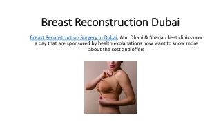 Breast Reconstruction Dubai