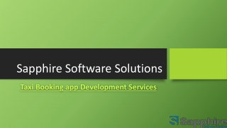 Taxi Booking app Development Services