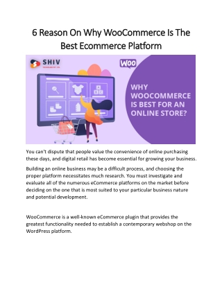 Why WooCommerce Is Best For An Online Store