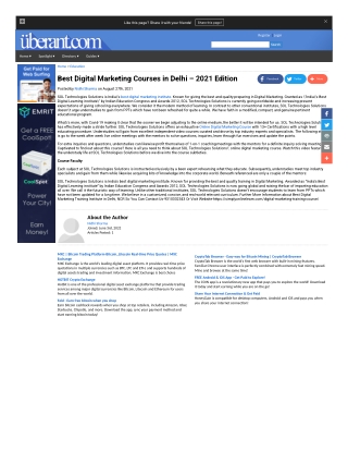 Best Digital Marketing Training Institute in Delhi, NCR