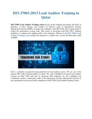 ISO 27001 ISMS Certification in Saudi Arabia | ISO Certification Body