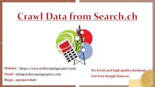 Crawl Data from Search.ch